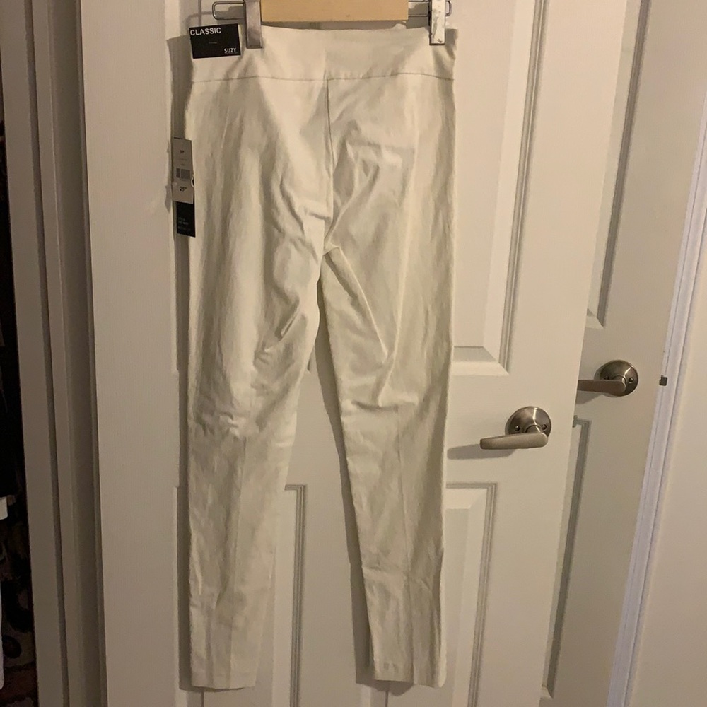 Suzy Shier White Skinny Dress Pants